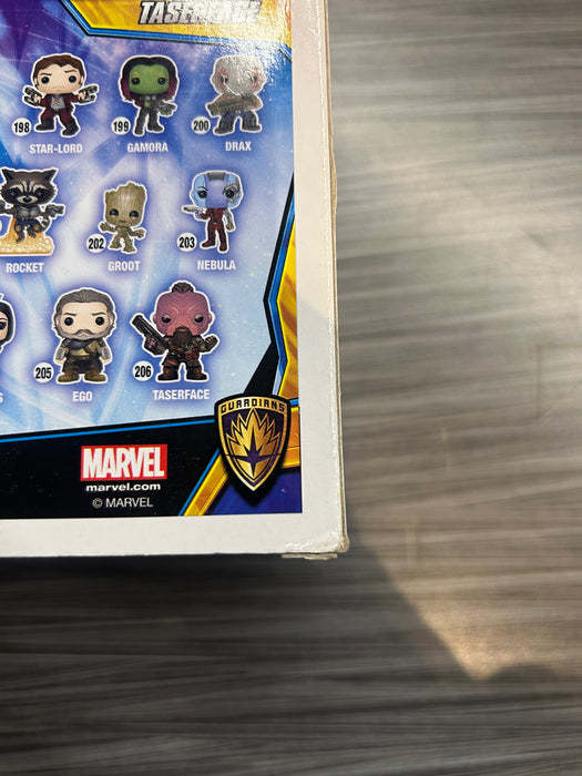 Funko POP! Marvel: Guardians of The Galaxy Vol.2 - Taserface (Signed/Chris Sullivan/JSA)(Damaged Box*) #206
