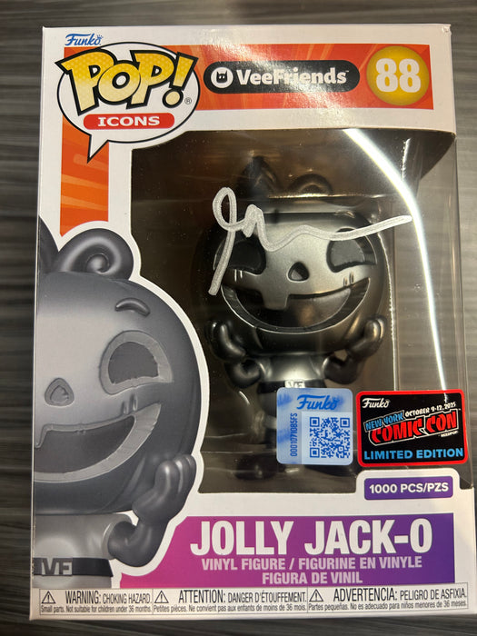 Funko POP! Icons: Veefriends - Jolly Jack-O (2025 NYCC 1000 PCS)(Signed/Gary Vaynerchuk)(Damaged Box) #88