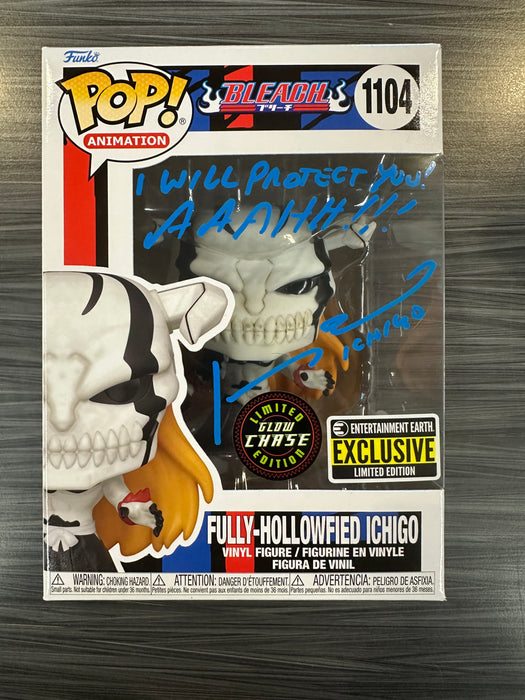 Funko POP! Animation: Bleach - Fully-Hollowfied Ichigo (Entertainment Earth)(GiTD)(CHASE)(Signed/Johnny Yong Bosch/JSA) #1104