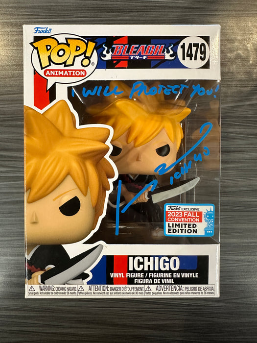 Funko POP! Animation: Bleach - Ichigo Kurosaki (CHASE)(Signed/Johnny Yong Bosch/JSA) #1610