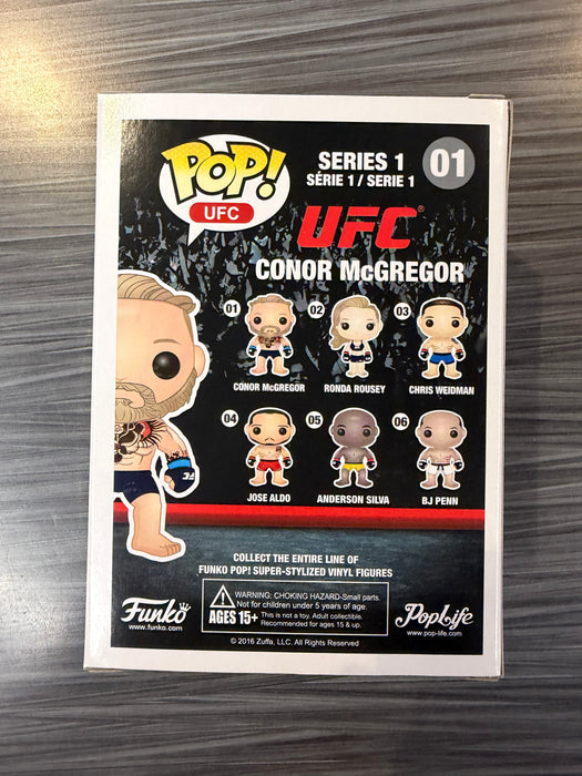 Funko POP! UFC : Conor McGregor (PopLife UFC)[White Shorts](Damaged Box) #01