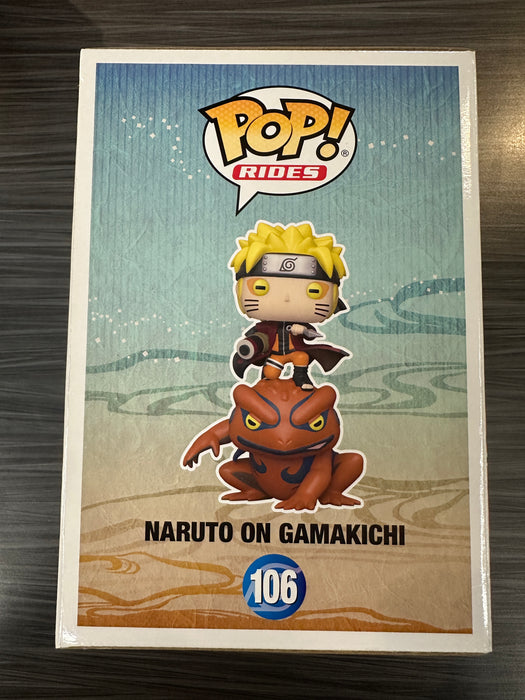 Funko POP! Rides: Naruto Shippuden - Naruto on Gamakichi [6 Inch](Hot Topic)(Signature/Maile Flanagan/JSA) #106