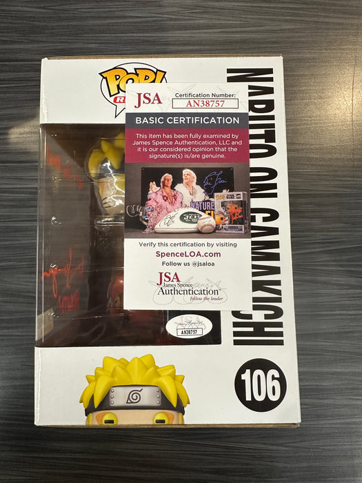 Funko POP! Rides: Naruto Shippuden - Naruto on Gamakichi [6 Inch](Hot Topic)(Signature/Maile Flanagan/JSA) #106