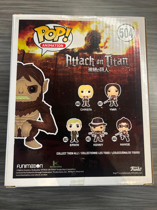 Funko POP! Animation: Attack on Titan - Beast Titan (Hot Topic)(Damaged Box) #504