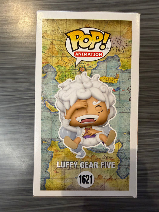Funko POP! Animation: One Piece - Luffy Gear Five (GameStop)(Signed/Colleen Clickenbeard/JSA)(Damaged Box) #1621