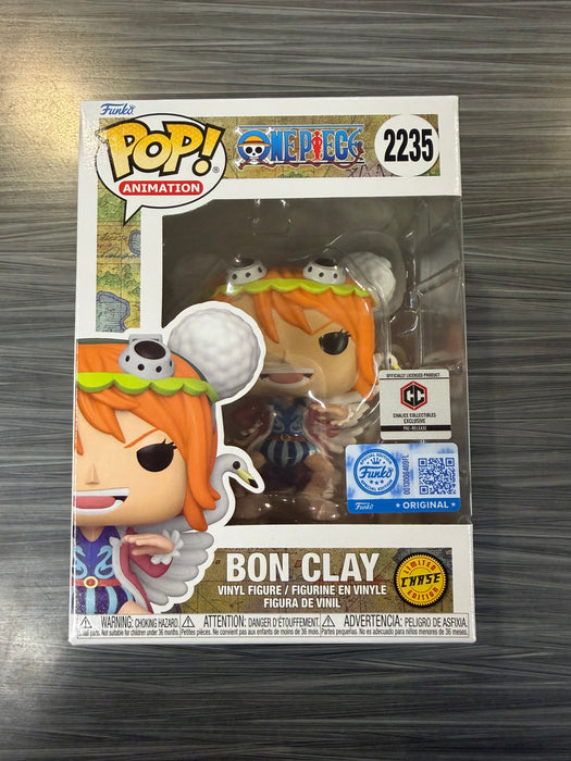 Funko POP! Animation: One Piece - Bon Clay (Funko Sticker/Chalice Pre-Release)(CHASE)(Damaged Box) #2235