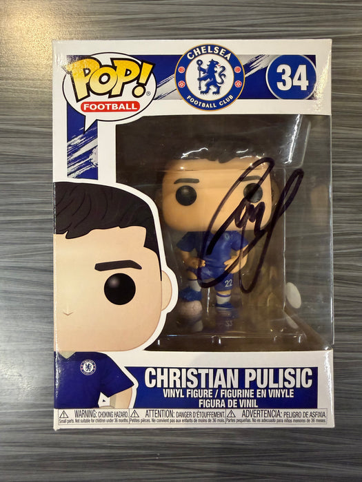 Funko POP! Football: Chelsea - Christian Pulisic (Signed/ Christian Pulisic/ JSA & Ink2Grails) #34