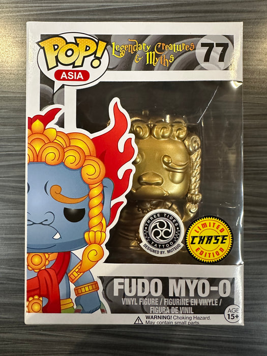 Funko POP! Asia: Legendary Creatures and Myths - Fudo Myo-O [Gold] (Three Tides Tattoo)(CHASE)(Damaged Box)[A] #77