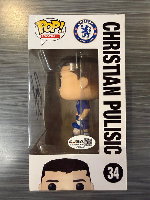 Funko POP! Football: Chelsea - Christian Pulisic (Signed/ Christian Pulisic/ JSA & Ink2Grails) #34
