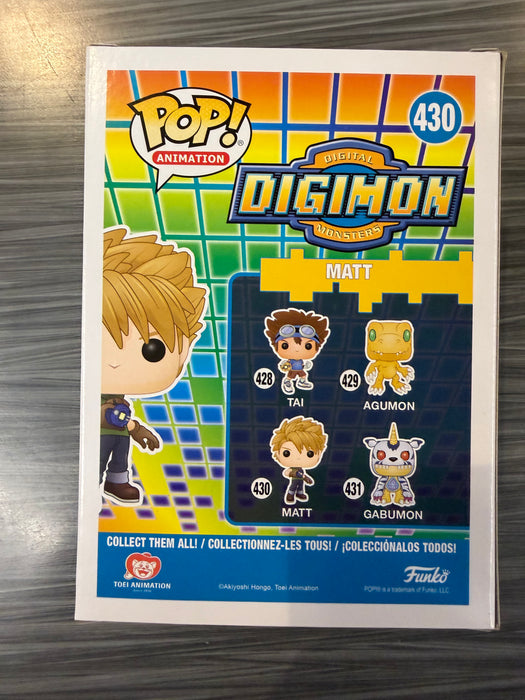 Funko POP! Animation: Digimon - Matt (Damaged Box) #430