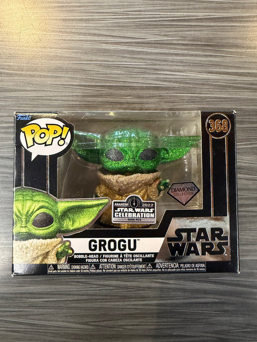 Funko POP! Star Wars: Grogu (2022 Star Wars Convention 5000 Pcs)(Diamond)(Damaged Box) #368
