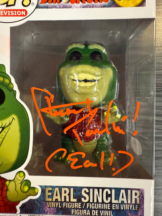 Funko POP! Television: Dinosaurs - Earl Sinclair (Signed/Stuart Pankin/PSA)(Damaged Box) #959