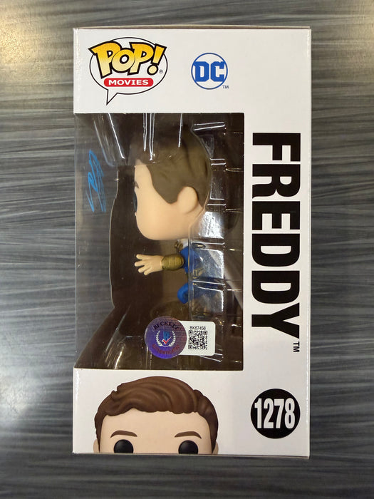 Funko POP! Movies: Shazam! Fury Of The Gods - Freddy (Signed/ Jack Dylan Grazer/ Beckett) #1278