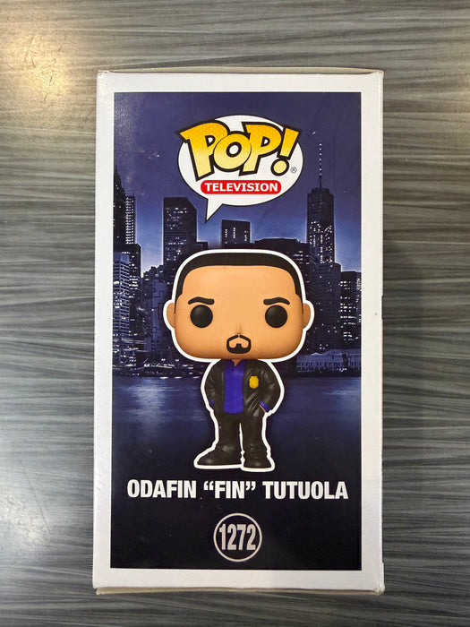 Funko POP! Television: Law & Order -Odafin "Fin" Tutuola (Signed/ Ice T/ Beckett)(Damaged Box) #1272