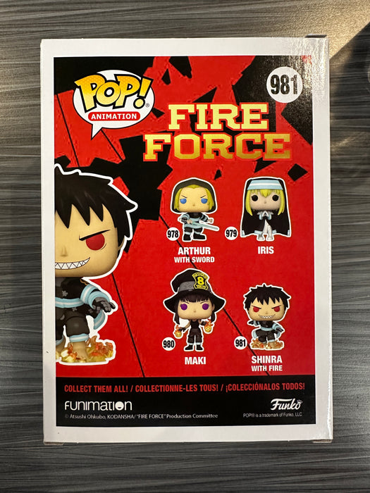 Funko POP! Animation: Fire Force - Shinra w/ Fire (GiTD)(BoxLunch)(Damaged Box)[C] #981