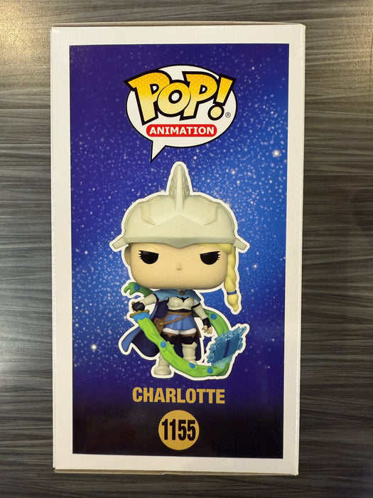 Funko POP! Animation: Black Clover - Charlotte (GiTD)(Chalice Exclusive)(Signed/Colleen Clinkenbeard/PSA)(Damaged Box) #1155