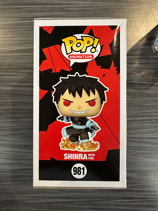 Funko POP! Animation: Fire Force - Shinra w/ Fire (GiTD)(BoxLunch)(Damaged Box)[C] #981