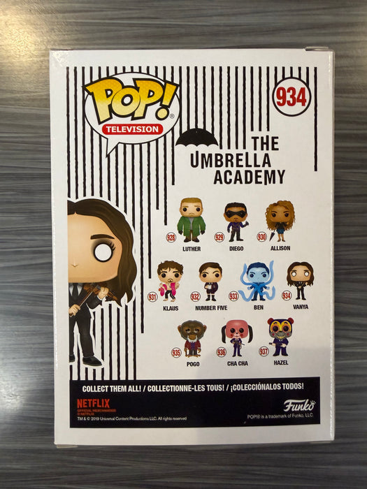 Funko POP! Television: The Umbrella Academy - Vanya (Signed/ Ellen Page/ Beckett) #934