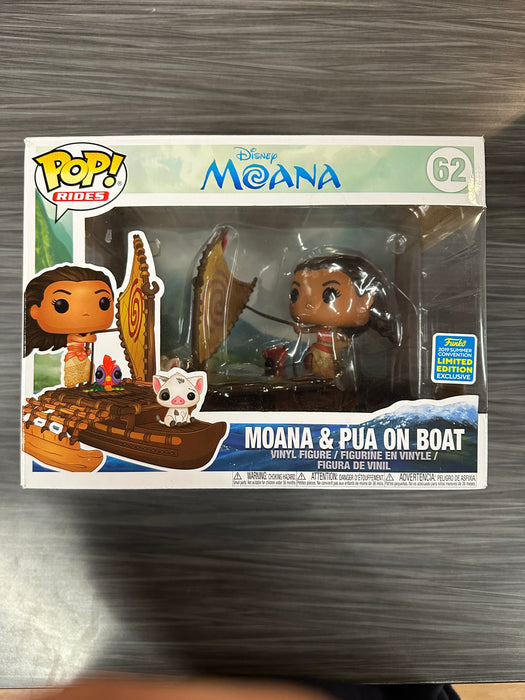 Funko POP Rides! Moana & Pua on Boat (2019 Summer Convention)(Damaged Box) [A] #62