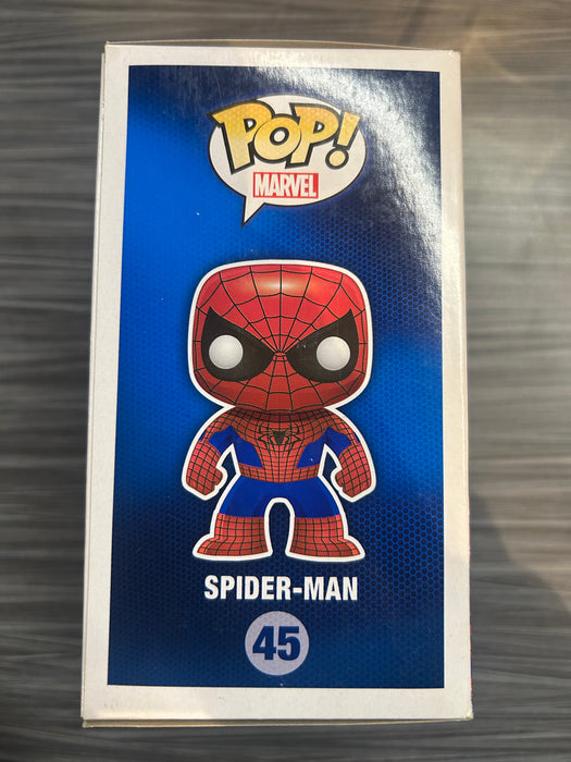 Funko POP! Marvel: The Amazing Spiderman 2 - Spider-Man (Signed/ Stan Lee/ Excelsior)(Damaged Box*) #45