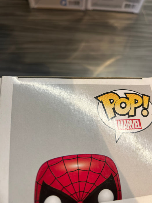 Funko POP! Marvel: The Amazing Spiderman 2 - Spider-Man (Signed/ Stan Lee/ Excelsior)(Damaged Box*) #45
