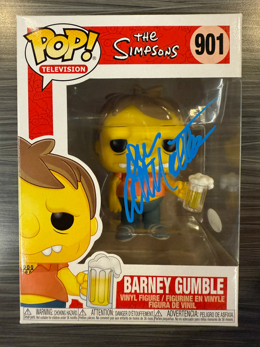 Funko POP! Television: The Simpsons - Barney Gumble (Signed/Dan Castellaneta/PSA) #901