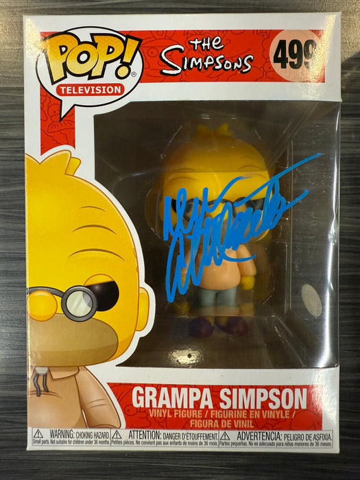 Funko POP! Television: The Simpsons - Grampa Simpson (Signed/Dan Castellaneta/PSA) #499