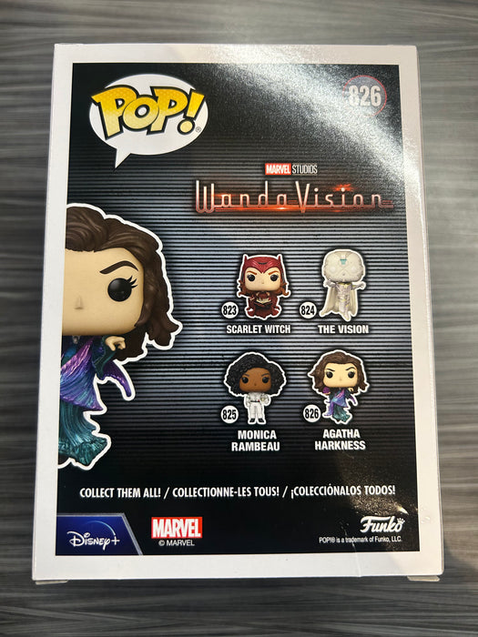 Funko POP! Wandavision: Agatha Harkness (Signed/Kathryn Hahn/SWAU)(Damaged Box) #826