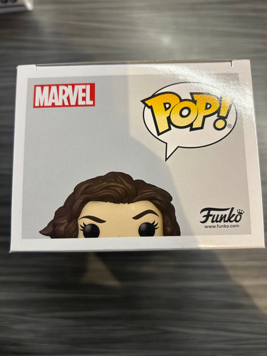 Funko POP! Wandavision: Agatha Harkness (Signed/Kathryn Hahn/SWAU)(Damaged Box) #826
