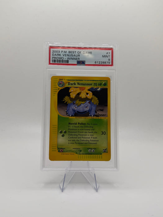 2003 POKEMON Best Of Game Dark Venusaur #7 Promo - Winner [MINT PSA 9]