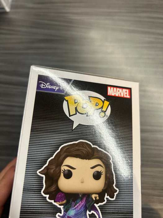 Funko POP! Wandavision: Agatha Harkness (Signed/Kathryn Hahn/SWAU)(Damaged Box) #826