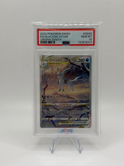 2023 POKEMON SWSH Glaceon VSTAR #GG40 Crown Zenith [GEM MT 10]