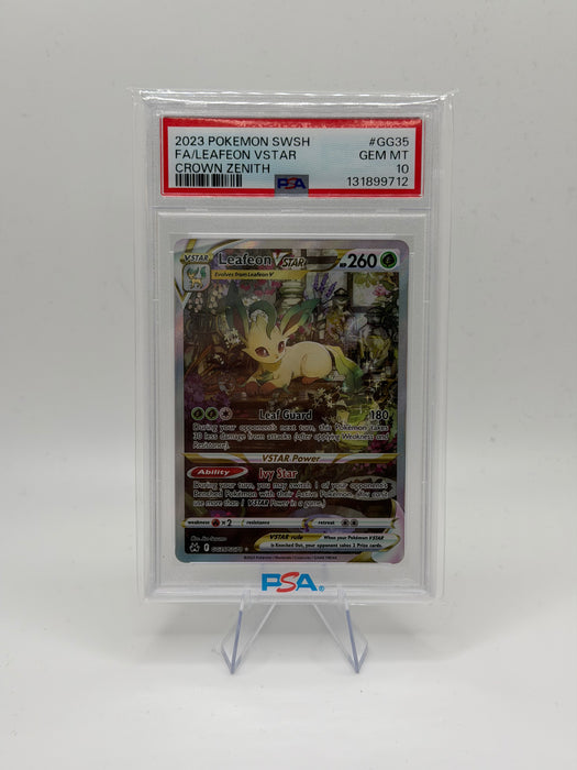 2023 POKEMON SWSH Leafeon VSTAR #GG35 Crown Zenith [GEM MT 10]