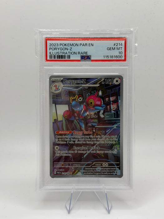 2023 POKEMON PAR EN Porygon-Z #214 Illustration Rare [GEM MT 10]
