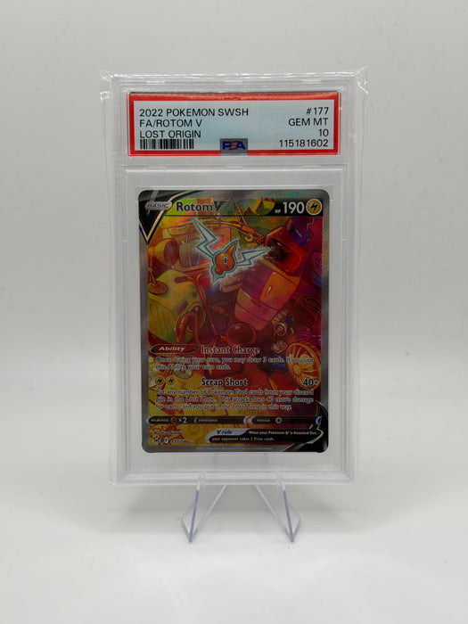 2022 POKEMONSWSH Rotom V #177 Lost Origin [GEM MT 10]