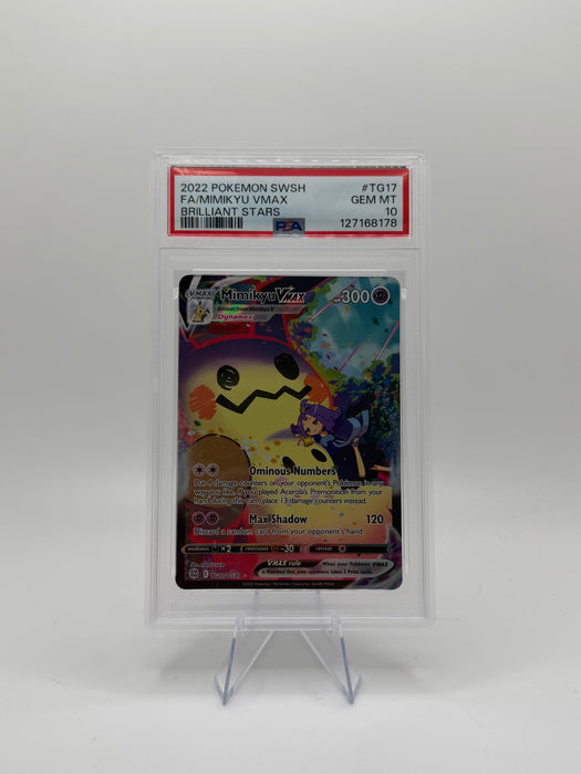 2022 POKEMON SWSH Mimikyu VMAX #TG17 Brilliant Stars [GEM MT PSA 10]