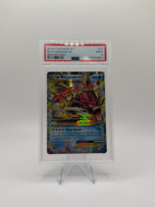 2016 POKEMON XY M Gyarados EX #27 Breakpoint [MINT PSA 9]