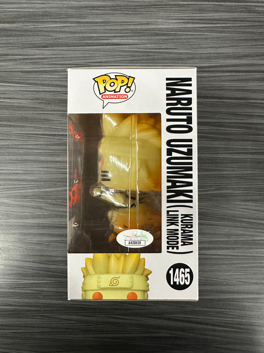 Funko POP! Animation: Naruto Shippuden - Naruto Uzumaki (Kurama Link Mode)(GiTD)(CHASE)(AAA Exclusive)(Signed/Maile Flanagan/JSA) #1465