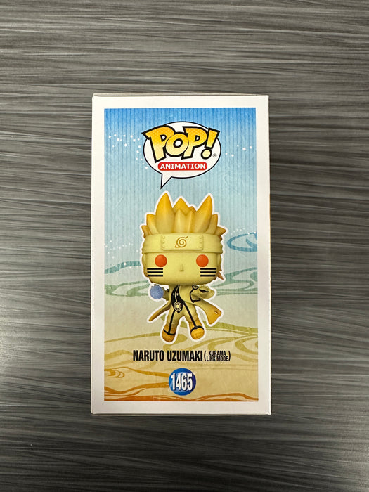 Funko POP! Animation: Naruto Shippuden - Naruto Uzumaki (Kurama Link Mode)(GiTD)(CHASE)(AAA Exclusive)(Signed/Maile Flanagan/JSA) #1465