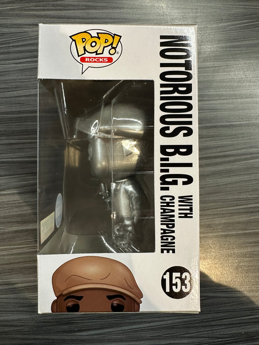 Funko POP! Rocks: The Notorious B.I.G. - Notorious B.I.G. w/ Champagne (Hot Topic)(5000 PCS)(Damaged Box) [A] #153