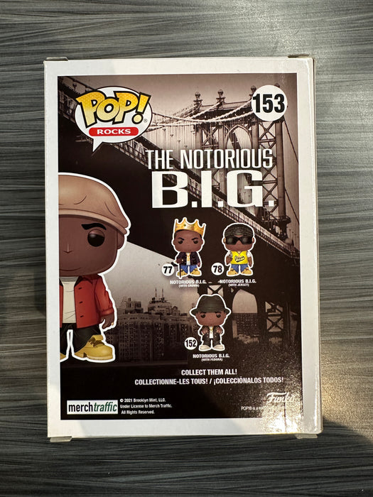 Funko POP! Rocks: The Notorious B.I.G. - Notorious B.I.G. w/ Champagne (Hot Topic)(5000 PCS)(Damaged Box) [A] #153