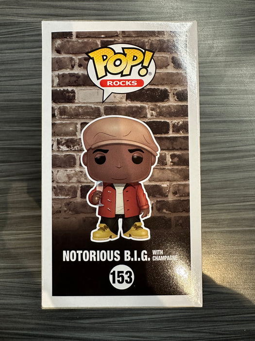 Funko POP! Rocks: The Notorious B.I.G. - Notorious B.I.G. w/ Champagne (Hot Topic)(5000 PCS)(Damaged Box) [A] #153