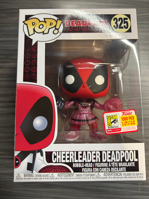 Funko POP! Deadpool: Cheerleader Deadpool [Pink Glitter] (2018 SDCC/1000 PCS)(Damaged Box) #325