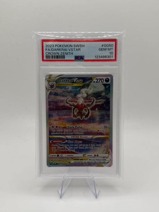 2023 POKEMON SWSH Darkrai VSTAR #GG50 Crown Zenith [GEM MT PSA 10]