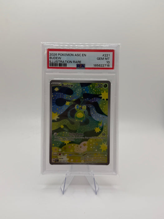2026 POKEMON ASC EN Budew #221 Illustration Rare [GEM MT PSA 10]