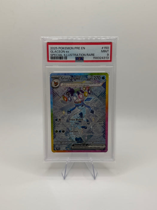 2025 POKEMON PRE EN Glaceon ex #150 Special Illustration Rare [MINT PSA 9]