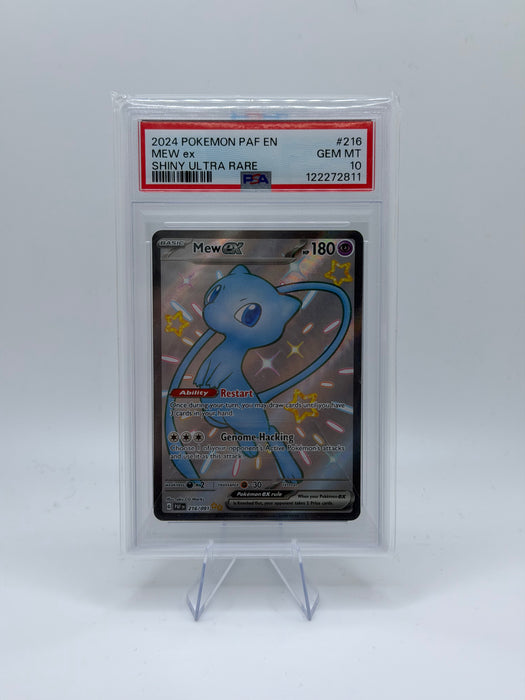 2024 POKEMON PAF EN Mew ex #216 Shiny Ultra Rare [GEM MT 10]