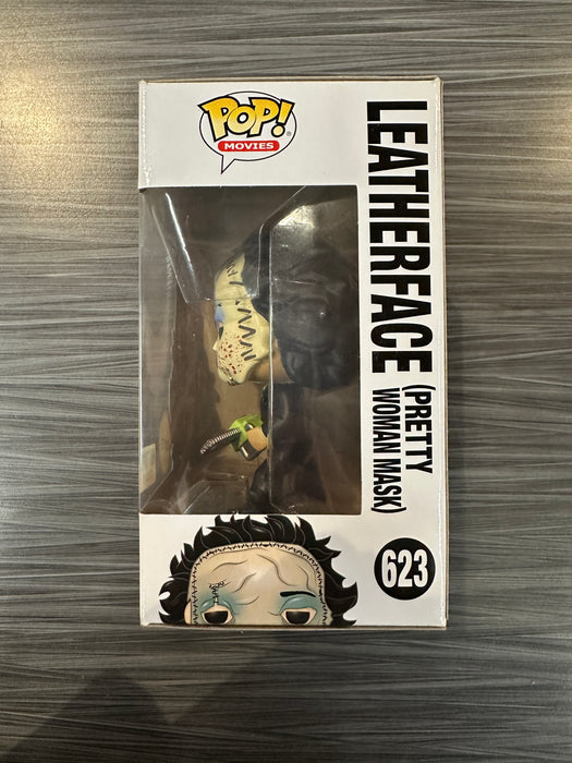Funko POP! Movies: The Texas Chainsaw Massacre - Leatherface [Pretty Woman Mask](Hot Topic)(CHASE)(Damaged Box) #623