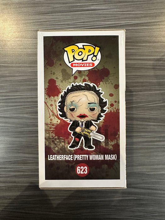 Funko POP! Movies: The Texas Chainsaw Massacre - Leatherface [Pretty Woman Mask](Hot Topic)(CHASE)(Damaged Box) #623