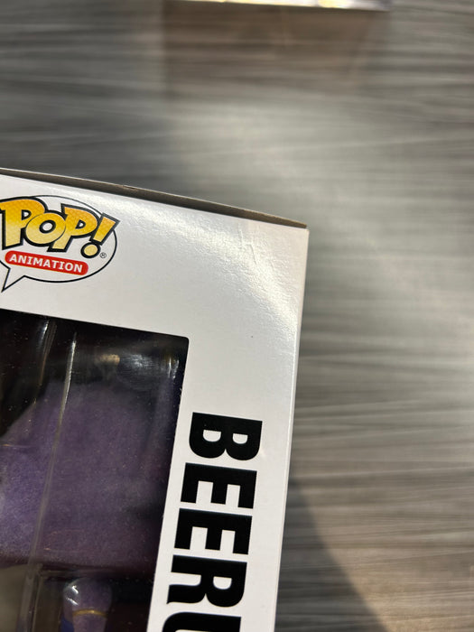 Funko POP! Animation: Dragon Ball Z - Beerus (Flocked)(Funimation)(Damaged Box) [A] #514